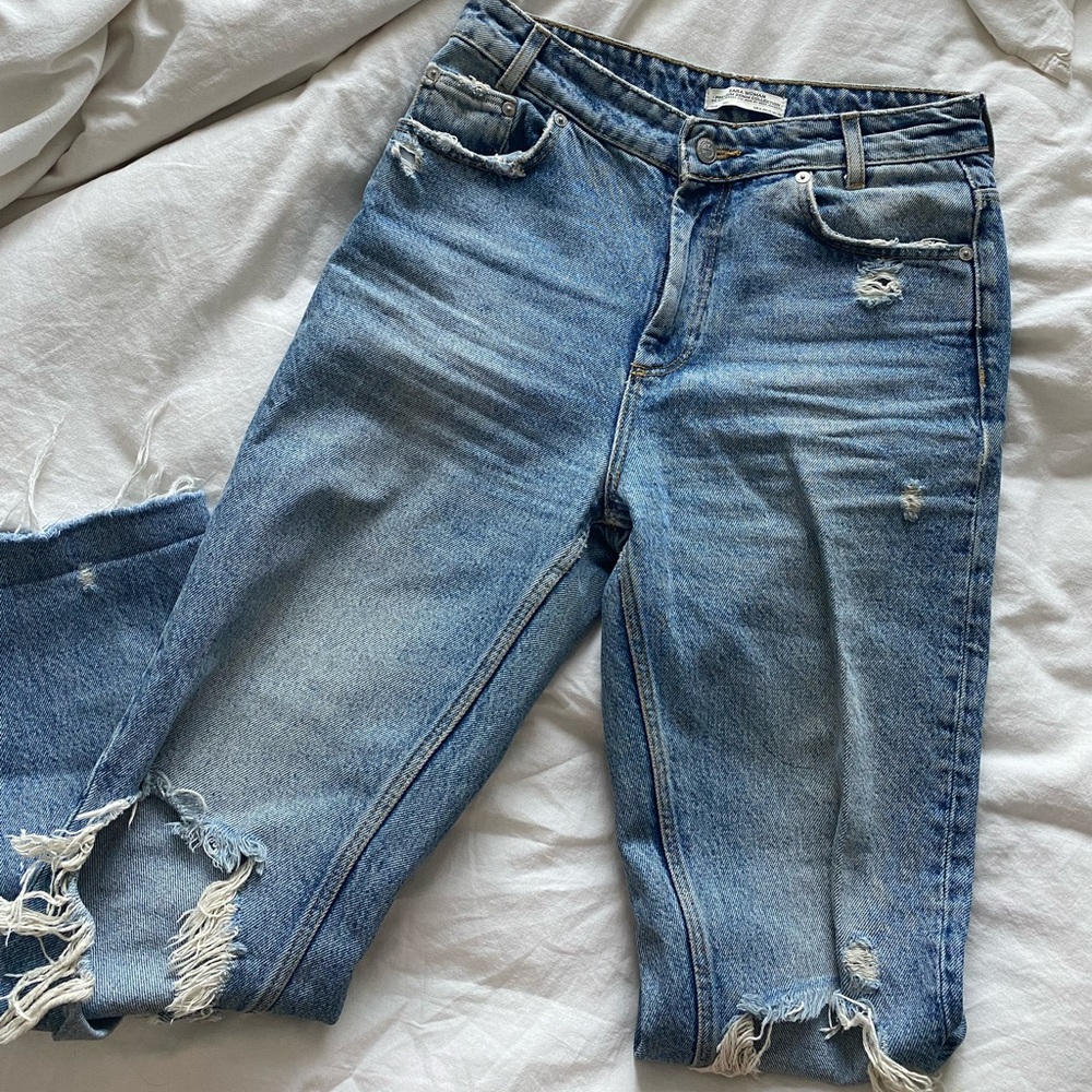 High Waisted Zara Mom Jeans